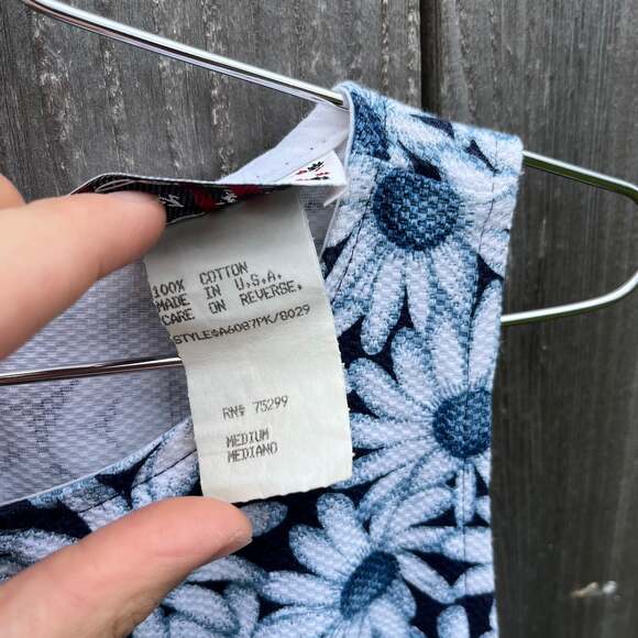 Vintage Street Flower Daisy Tank Top Dress - Picture 4 of 6